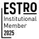Das Logo der ESTRO - Wir sind ESTRO Institutional Member 